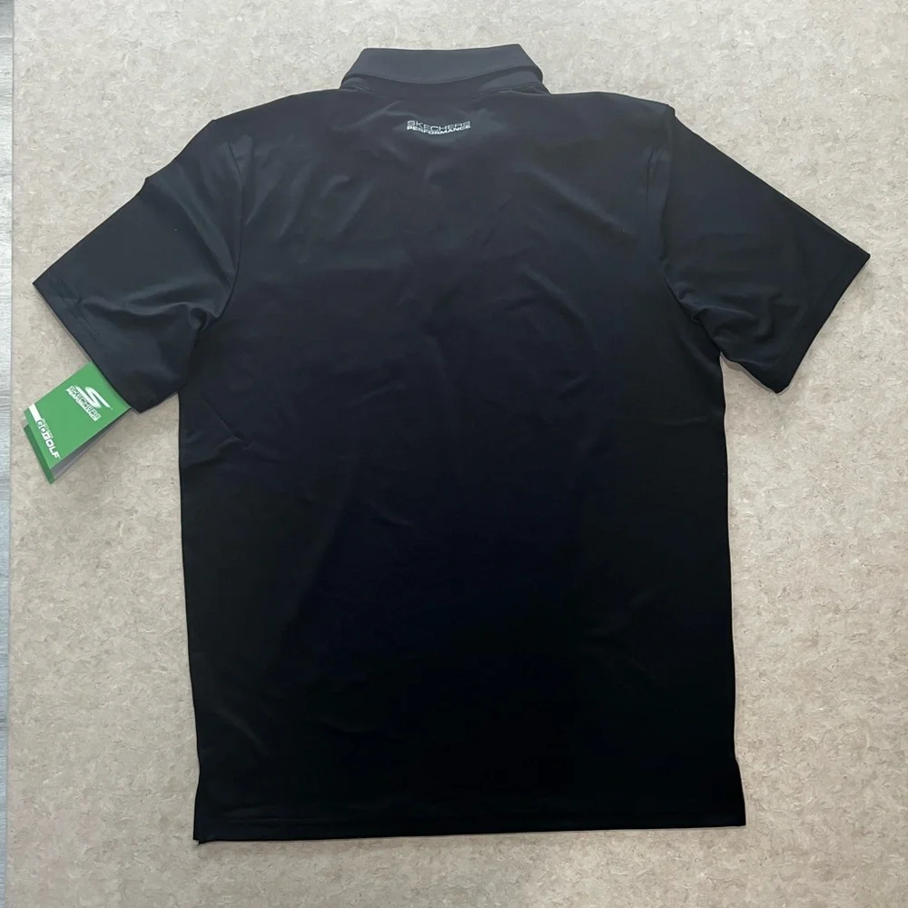 Skechers Medium Go Golf Polo Black NWT - Picture 5 of 8